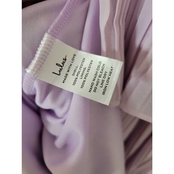 Lulus Gala Ready Lavender Off-the-Shoulder Ruffle Midi Dress M NWT - Picture 9 of 9